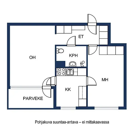 Viherkallio Two With Kitchen And Balkony 公寓 艾斯堡